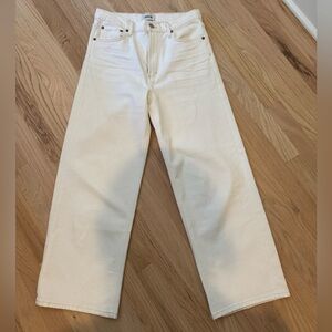 Agolde Off-White Denim - 90’s crop